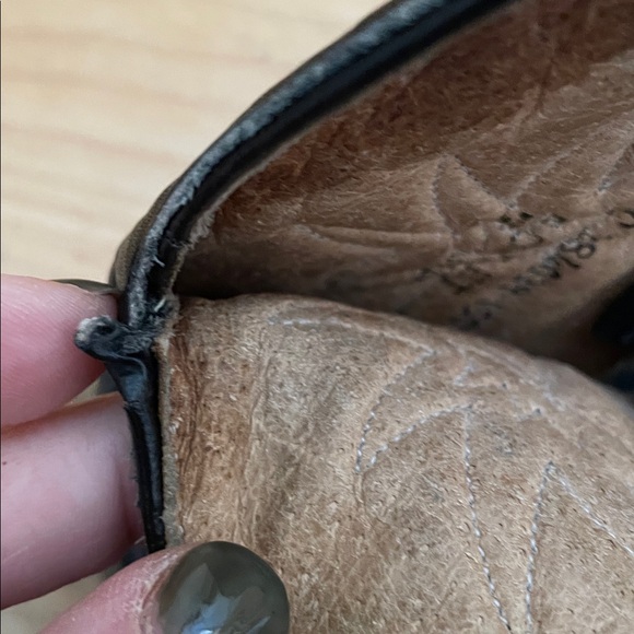 Boulet|Vintage |Black/Silver |Stitched Detailed |Western |Cowboy Boots |Size 7.5 - Picture 13 of 16